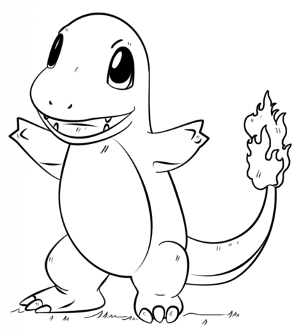 Charmander Pokemon Coloring Page